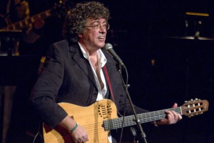 El cantautor Piero durante un concierto